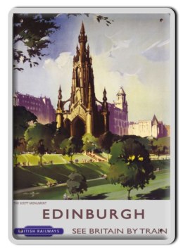 EDINBURGH METALOWY SZYLD VINTAGE RETRO #00296