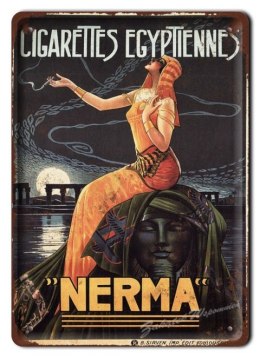 EGIPT METALOWY SZYLD PLAKAT VINTAGE RETRO #06253