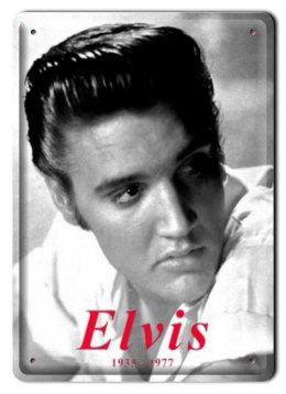 ELVIS METALOWY SZYLD PLAKAT VINTAGE RETRO #00530