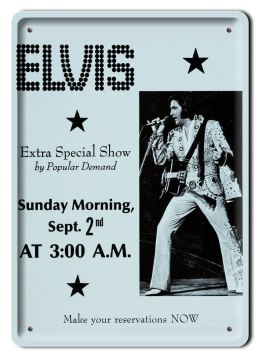 ELVIS PLAKAT METALOWY SZYLD TABLICZKA RETRO #12093