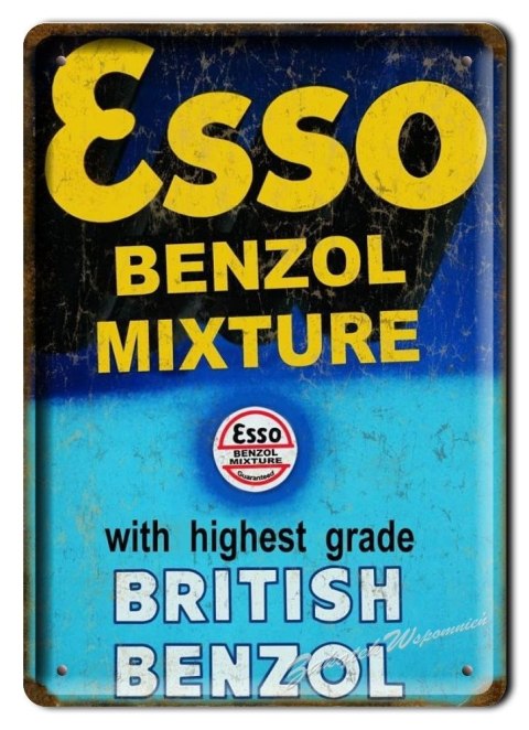 ESSO METALOWY SZYLD PLAKAT OBRAZEK RETRO #01340