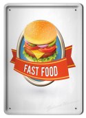 FAST FOOD METALOWY SZYLD PLAKAT VINTAGE RETRO #03829