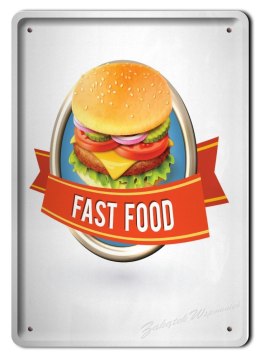 FAST FOOD METALOWY SZYLD PLAKAT VINTAGE RETRO #03829
