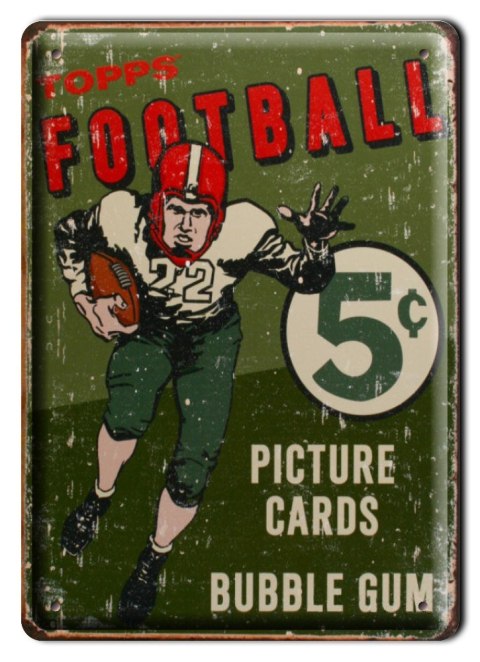FOOTBALL METALOWY SZYLD PLAKAT RETRO #00671