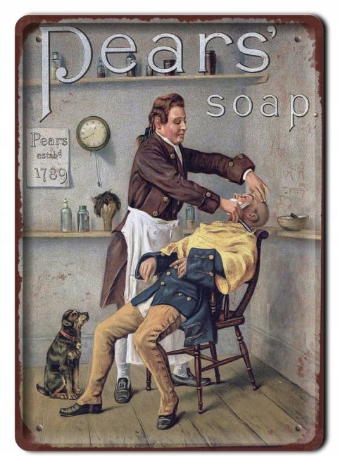 FRYZJER BARBER METALOWY SZYLD PLAKAT RETRO #07788