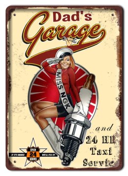 GARAGE METALOWY SZYLD PLAKAT OBRAZEK RETRO #07207