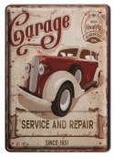 GARAGE METALOWY SZYLD PLAKAT VINTAGE RETRO #00721