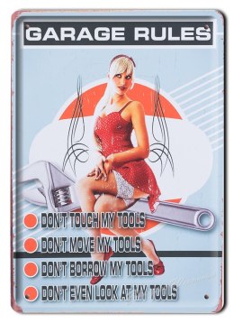 GARAGE METALOWY SZYLD PLAKAT VINTAGE RETRO #03325