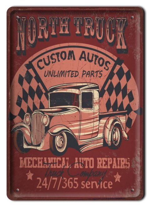 GARAGE METALOWY SZYLD PLAKAT VINTAGE RETRO #09090