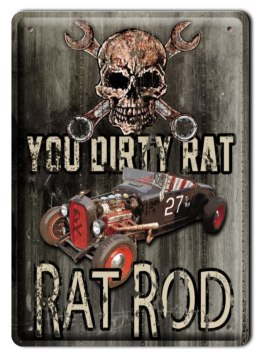 GARAŻ HOT ROD METALOWY SZYLD PLAKAT RETRO #00814