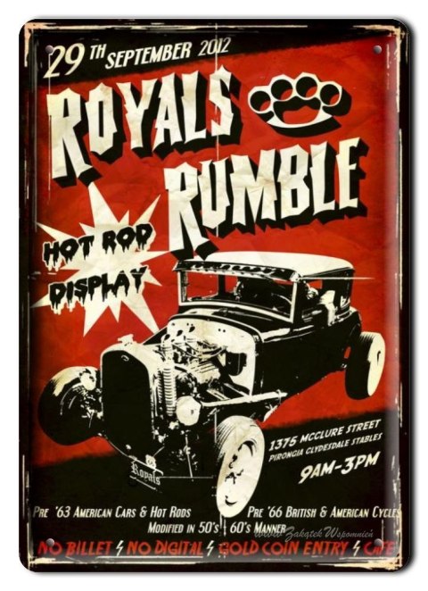GARAŻ METALOWY SZYLD PLAKAT OBRAZEK RETRO #01286