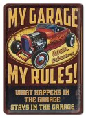GARAŻ METALOWY SZYLD PLAKAT TABLICZKA RETRO#11890
