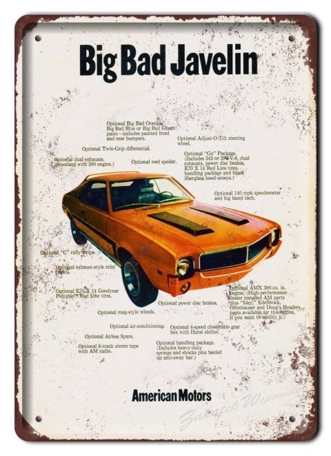 GARAŻ METALOWY SZYLD PLAKAT VINTAGE RETRO #06031