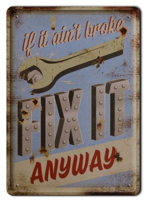 GARAŻ PLAKAT METALOWY SZYLD OBRAZEK RETRO#07004