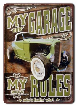 GARAŻ PLAKAT OBRAZEK METALOWY SZYLD RETRO #07847
