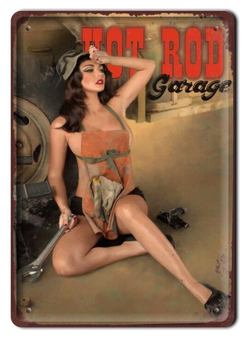 GARAŻ TABLICZKA METALOWY SZYLD PLAKAT RETRO#11872