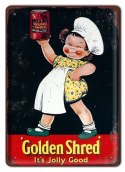 GOLDEN SHRED METALOWY SZYLD PLAKAT RETRO #08696