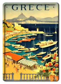 GRECJA PLAKAT METALOWY SZYLD OBRAZEK RETRO #20446
