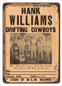 HANK WILLIAMS PLAKAT METALOWY SZYLD RETRO #12097