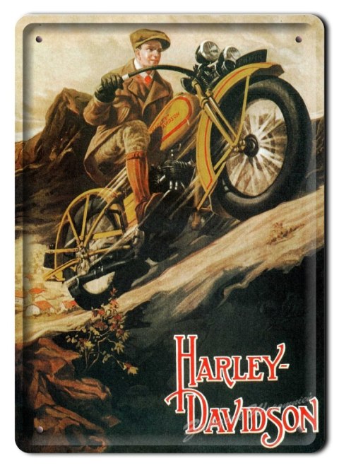 HARLEY METALOWY SZYLD PLAKAT VINTAGE RETRO #03443
