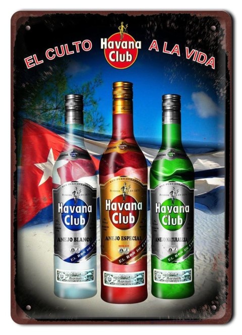 HAVANA CLUB METALOWY SZYLD VINTAGE RETRO #08202