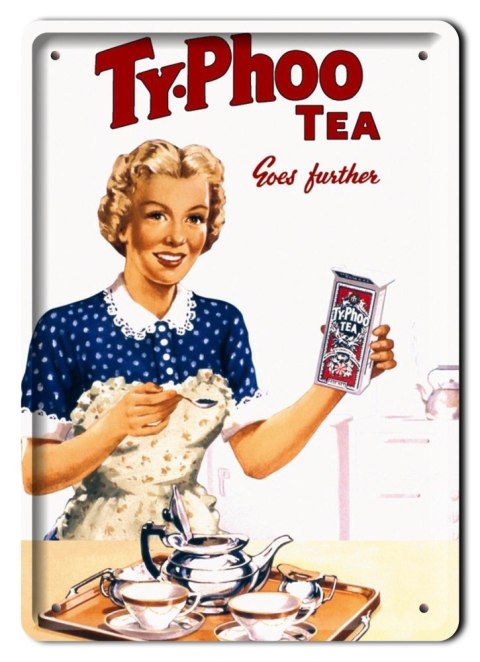 HERBATA METALOWY SZYLD PLAKAT VINTAGE RETRO #08405