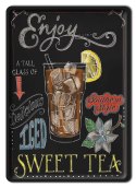 HERBATA PLAKAT METALOWY SZYLD RETRO #08107