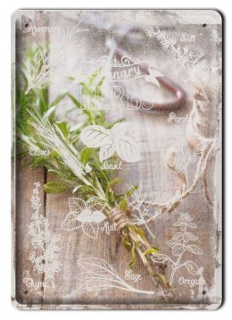 HERBS METALOWY SZYLD PLAKAT RETRO VINTAGE #00958