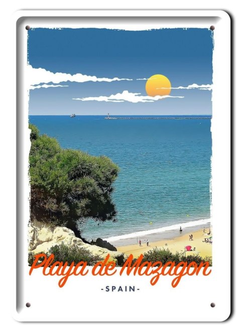 HISZPANIA PLAKAT METALOWY SZYLD OBRAZEK #20420