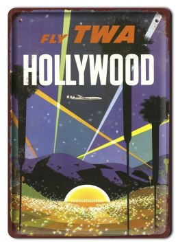 HOLLYWOOD METALOWY SZYLD VINTAGE RETRO #09548