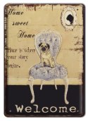 HOME SWEET HOME METALOWY SZYLD PLAKAT RETRO #00723