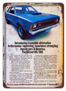 HORNET SC/360 METALOWY SZYLD OBRAZEK RETRO #05779