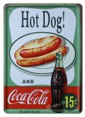 HOT DOG COCA COLA METALOWY SZYLD RETRO #04879