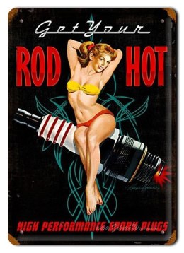 HOT ROD GARAŻ METALOWY SZYLD PLAKAT RETRO #01315