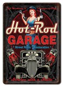 HOT-ROD GARAŻ METALOWY SZYLD PLAKAT RETRO #07382