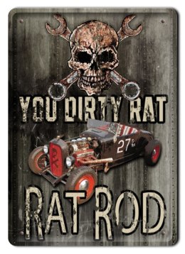HOT ROD GARAŻ METALOWY SZYLD VINTAGE RETRO #00106