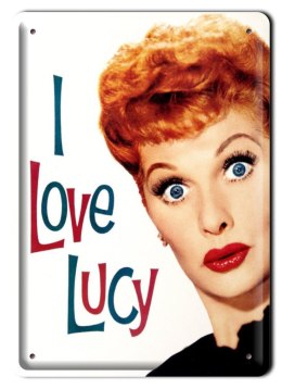 I LOVE LUCY METALOWY SZYLD PLAKAT RETRO #00627