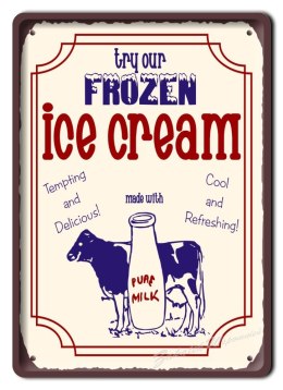 ICE CREAM LODY METALOWY SZYLD OBRAZEK RETRO #02353