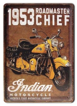 INDIAN PLAKAT METALOWY SZYLD OBRAZEK RETRO #07574