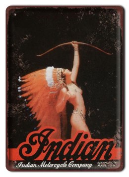INDIAN PLAKAT METALOWY SZYLD RETRO VINTAGE #11099