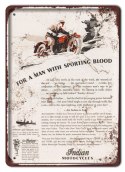 INDIAN PLAKAT METALOWY SZYLD RETRO VINTAGE #11251