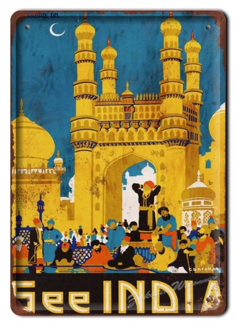 INDIE METALOWY SZYLD OBRAZEK VINTAGE RETRO #05794