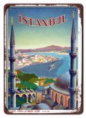 ISTAMBUŁ METALOWY SZYLD PLAKAT VINTAGE RETRO #09568