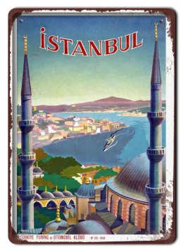 ISTAMBUŁ METALOWY SZYLD PLAKAT VINTAGE RETRO #09568