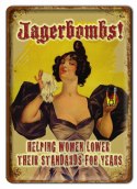 JAGERBOMBS ! METALOWY SZYLD PLAKAT RETRO #08074