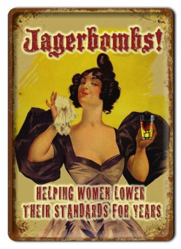 JAGERBOMBS ! METALOWY SZYLD PLAKAT RETRO #08074