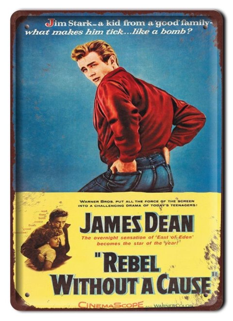 JAMES DEAN METALOWY SZYLD PLAKAT RETRO #08633