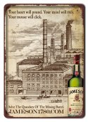 JAMESON WHISKEY METALOWY SZYLD PLAKAT RETRO #07816