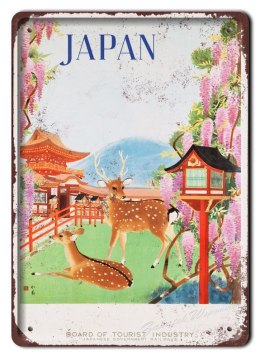JAPONIA METALOWY SZYLD OBRAZEK VINTAGE RETRO #05723