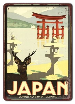 JAPONIA METALOWY SZYLD PLAKAT VINTAGE RETRO #09557